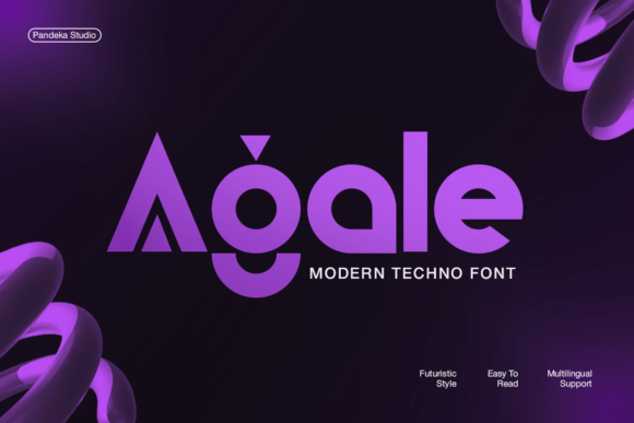Agale: A Modern Techno Font for Editorial Design