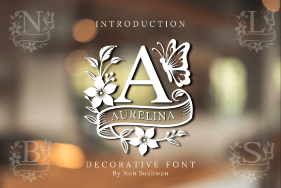Aurelina Monogram: A Decorative Font for Impactful Campaigns