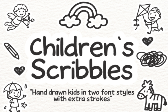 Children’s Scribbles: A Whimsical Script Font for Creative Brands