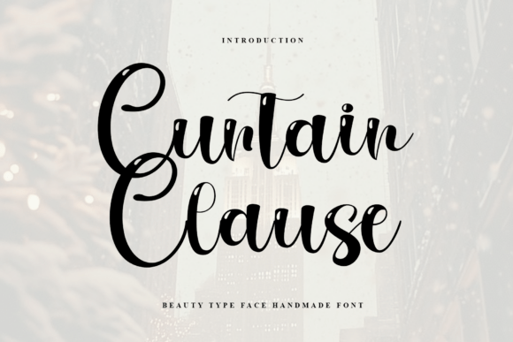Curtain Clause Font for Bold Branding and Eye-Catching Campaigns