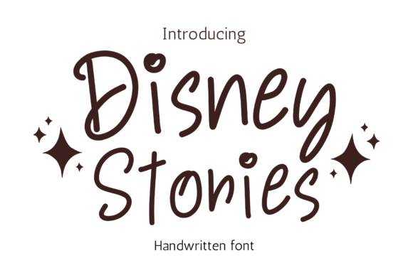 Disney Stories Font for Handmade Creations and Branding