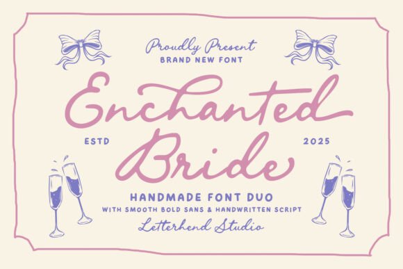 Enchanted Bride: A Timeless Font for Romantic Editorial Projects
