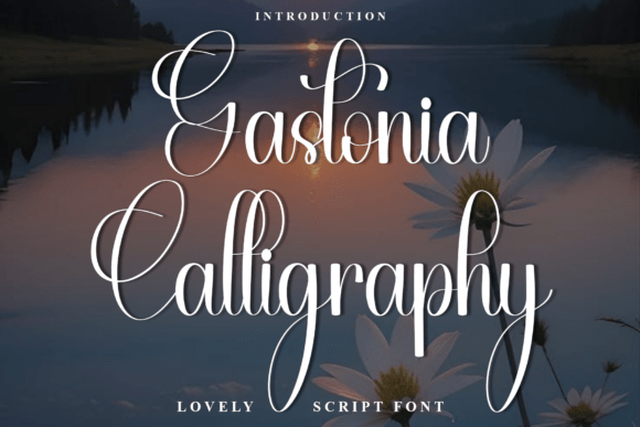 Gastonia Calligraphy for Handmade Creations and Warm Typography