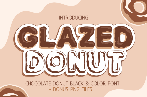Glazed Donut Chocolate Font for Eye-Catching Designs