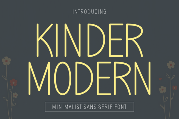 Kinder Modern Font for Handmade Creations and More