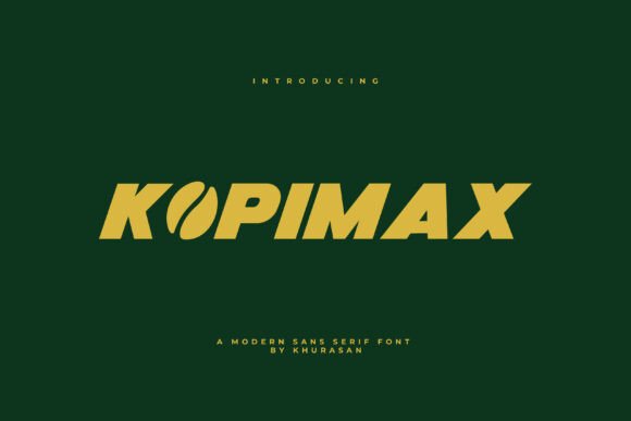 Kopimax: A Bold Sans Serif Font for Modern Branding