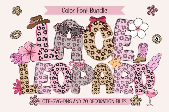 Lace Leopard Font for Bold and Delicate Branding