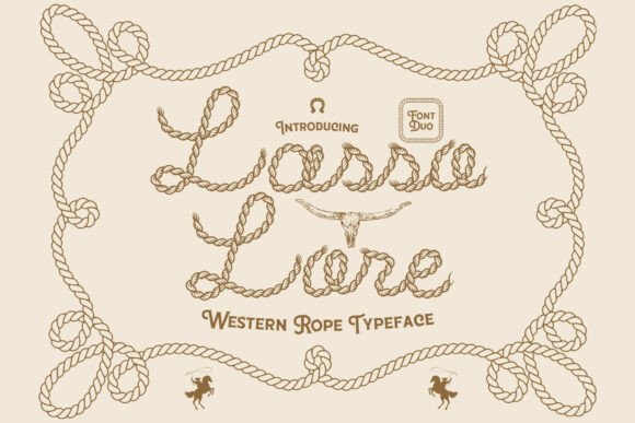 Lasso Lore: A Wild West-Inspired Script Font for Editorial Projects