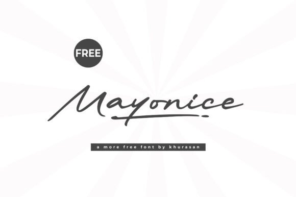 Mayonice: A Modern Handwritten Font for Creative Design