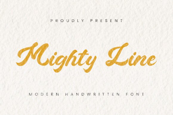 Mighty Line: A Dynamic Handwritten Script for Modern Campaigns