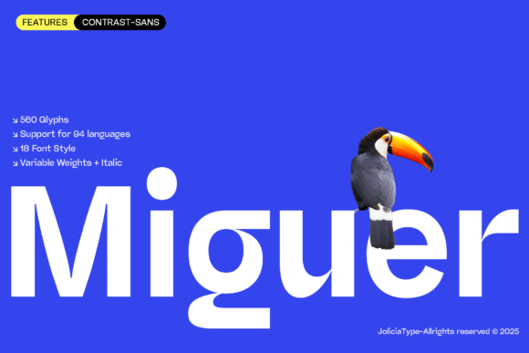 Miguer: A Modern Sans Serif Font for Bold Branding
