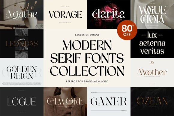 Modern Serif Bundle for Professional Web Typography