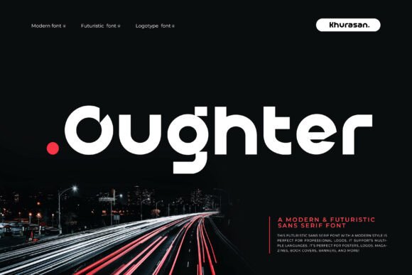 Oughter: A Sleek Sans Serif Font for Creative Makers