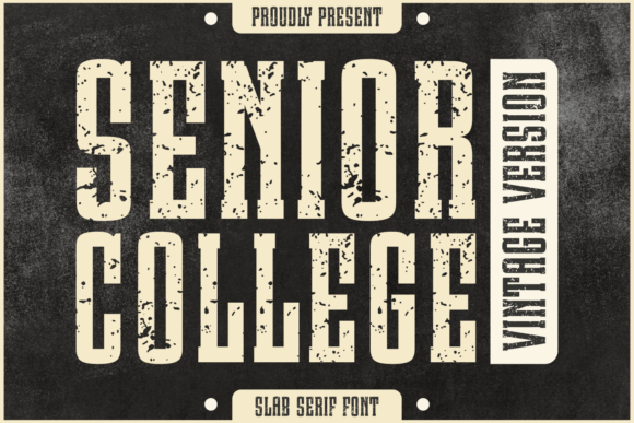 Senior College Vintage Font Review for Authentic Branding