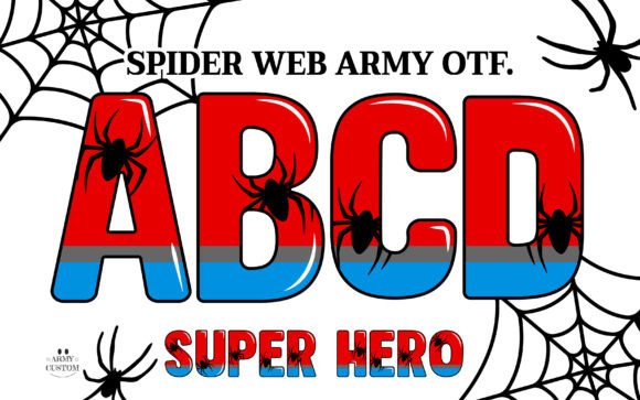 Spider Web Army: A Halloween-Inspired Font for Branding Magic