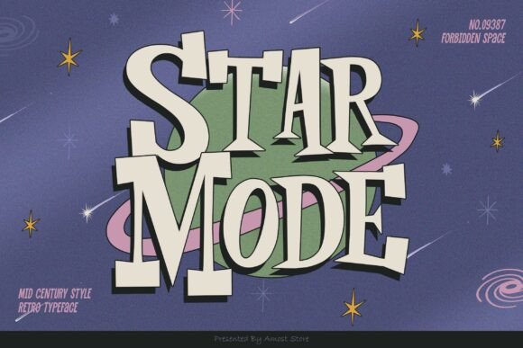 Star Mode: A Mid-Century Slab Serif Font for Nostalgic Branding