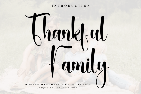Thankful Family: A Warm Script Font for Branding