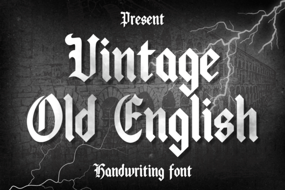 Vintage Old English Font for Web and Digital Design