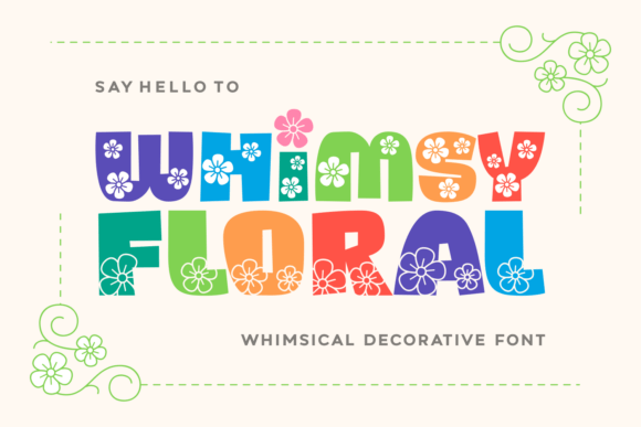 Whimsy Floral: A Playful Typeface for Editorial Design