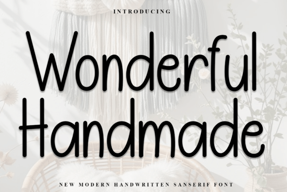 Wonderful Handmade Font for Timeless Editorial Design